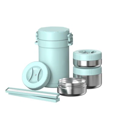 3-lags madkrukke i rustfrit stål